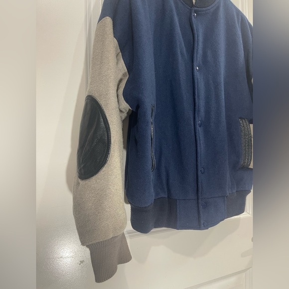 VINTAGE Trucking LTD CANADA Wool & Leather SPORTSWEAR BOMBER JACKETS Sz Large - Picture 4 of 15